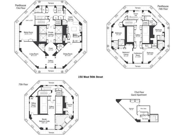 Plan Appartement 100 M$
