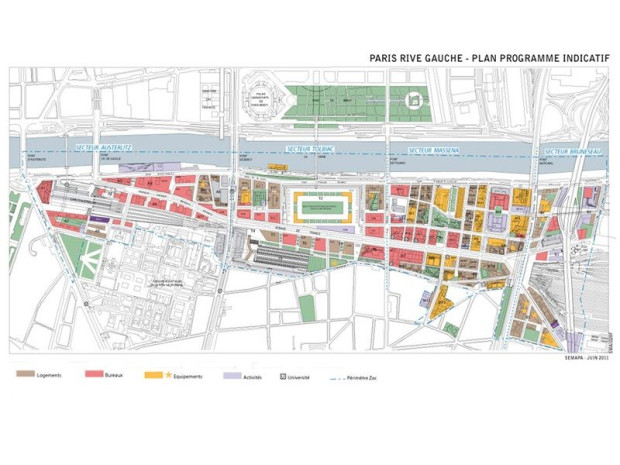 Plan Paris Rive Gauche