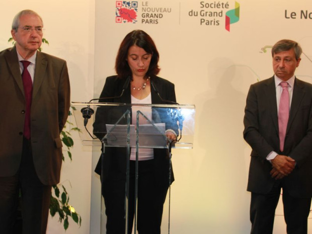 C&eacute;cile Duflot et le grand paris express 