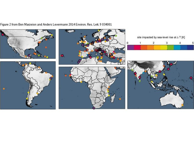 Carte mondiale du patrimoine menac&eacute;