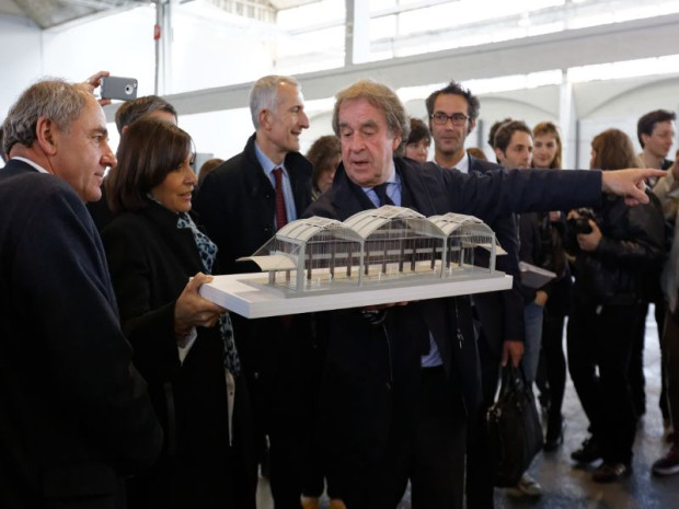 Visite et d&eacute;livrance du permis de construire de la Halle Freyssinnet &agrave; Paris 