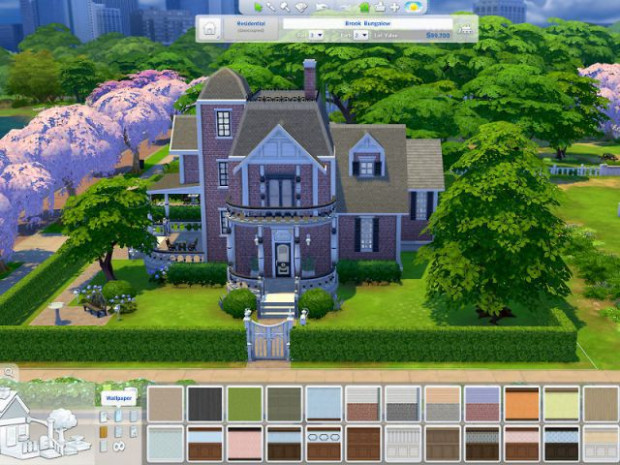 Maison con&ccedil;ue dans le jeu Les Sims 4