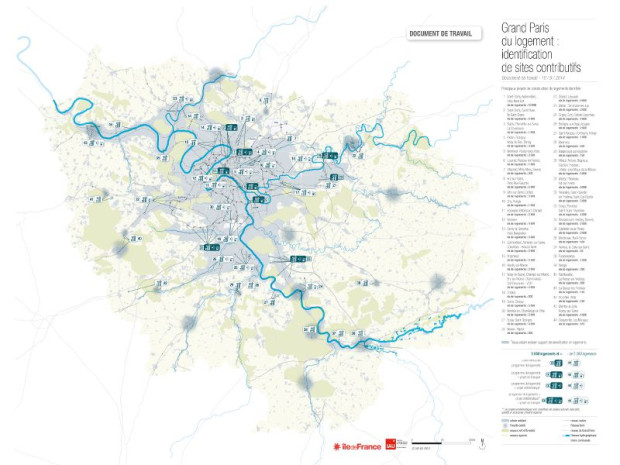 Grand Paris du Logement : identification des sites contributifs  