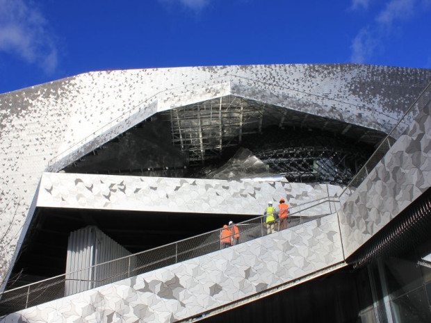 La Philharmonie de Paris r&eacute;alis&eacute;e par Jean Nouvel inaugur&eacute;e mercredi 14 janvier 2015