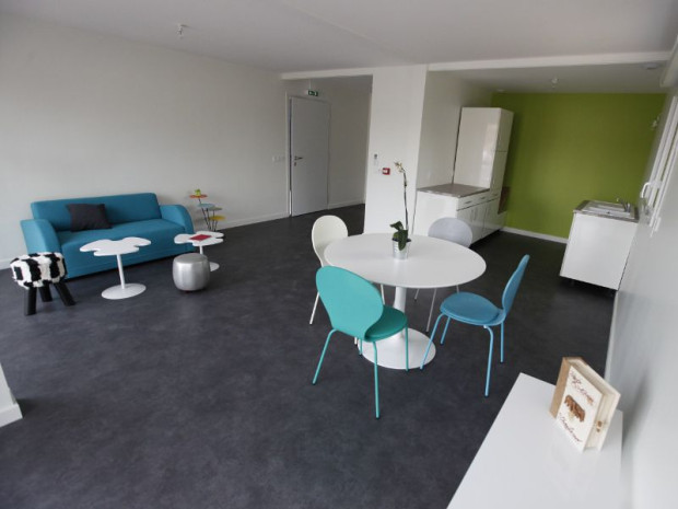 Le salon de la maison &eacute;volutive