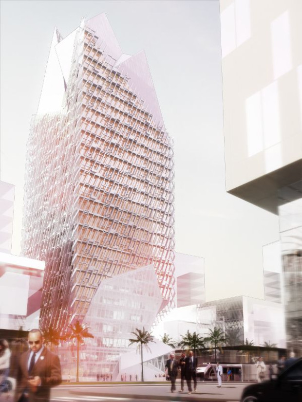 Bouygues Construction r&eacute;alise une tour CFC &agrave; Casablanca (Maroc)