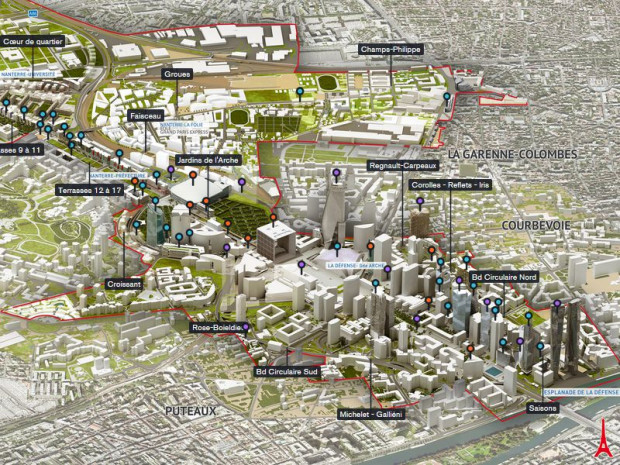 Les projets au quartier la D&eacute;fense 