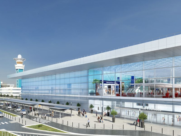 B&acirc;timent de jonction des terminaux Sud et Ouest de l\'a&eacute;roport Paris-Orly 