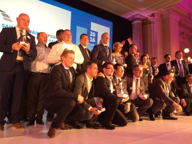 Photo des laur&eacute;ats 10e Troph&eacute;es Saint-Gobain Gypsum 2016
