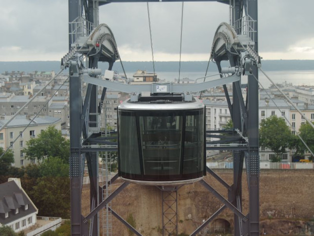 Brest met en service le premier t&eacute;l&eacute;ph&eacute;rique urbain de France