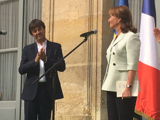 Nicolas Hulot et S&eacute;gol&egrave;ne Royal, le 17 mai 2017
