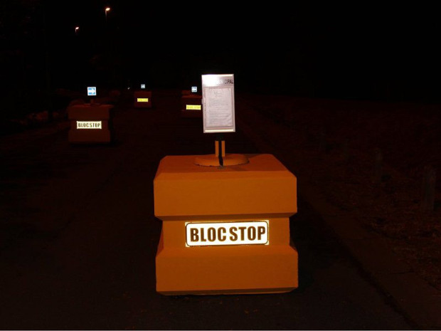 Bloc anti-v&eacute;hicule b&eacute;lier