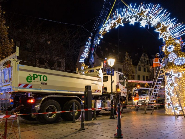 Camion grue &eacute;lectrique