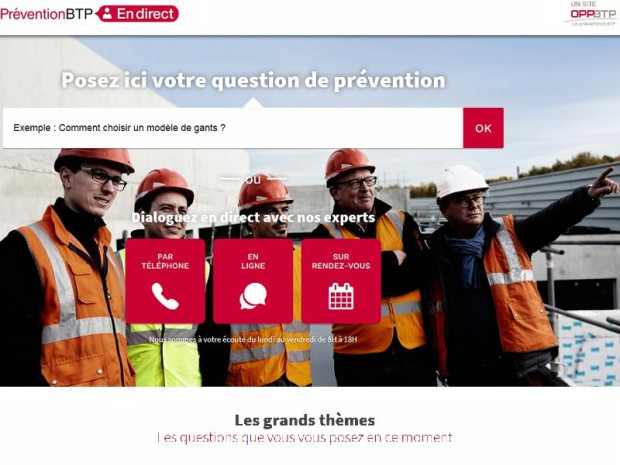 Pr&eacute;ventionBTP En direct