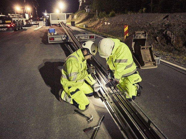 Route &eacute;lectrifi&eacute;e Su&egrave;de