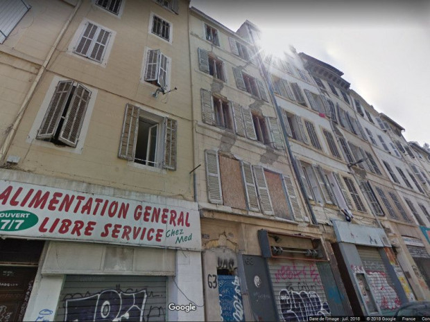 Capture d\'&eacute;cran effondrement Aubagne Marseille