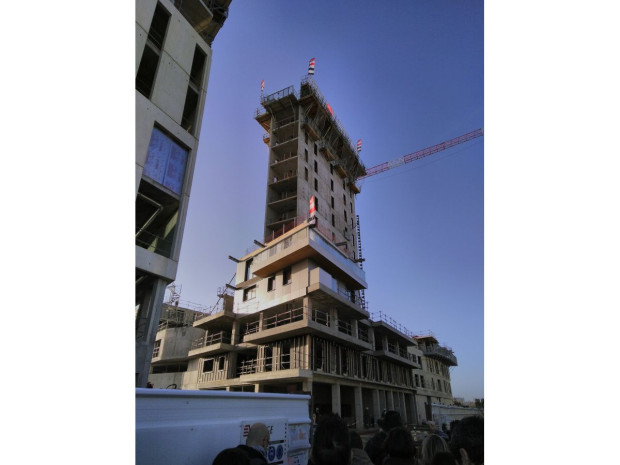 Chantier de la tour Hyp&eacute;rion, d&eacute;cembre 2019