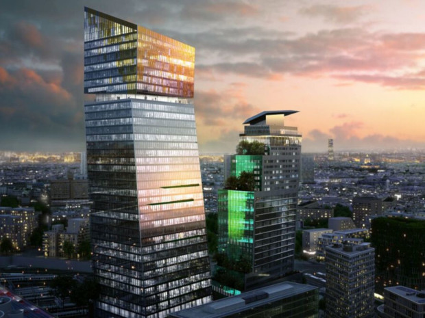 Perspective des tours Duo de Jean Nouvel