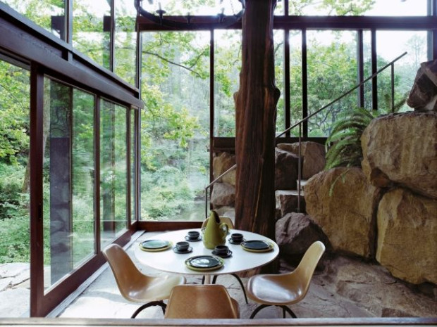 Maison du designer Russel Wright, Dragon Rock, &Eacute;tat de New York, 1961.