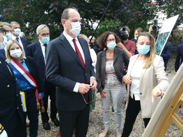 Jean Castex en d&eacute;placement &agrave; Chilly-Mazarin