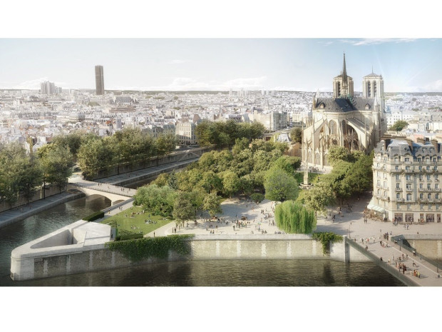Vue aérienne de la pointe de l\'île