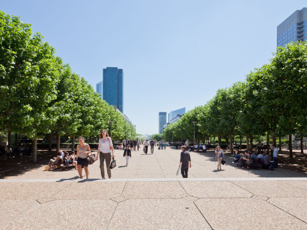 La D&eacute;fense projet Le Parc urbain v&eacute;g&eacute;talis&eacute;