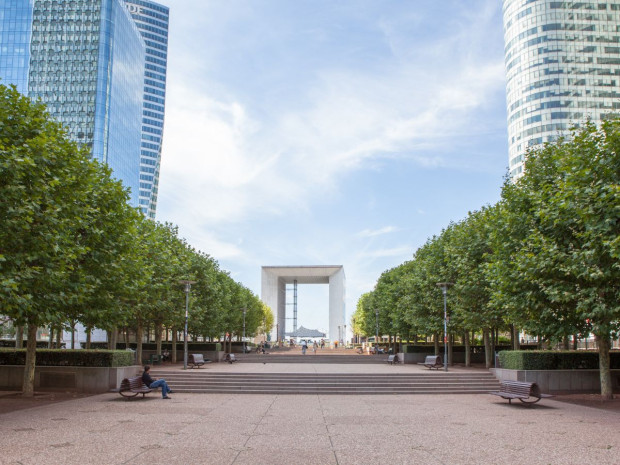 La D&eacute;fense projet Le Parc urbain v&eacute;g&eacute;talis&eacute;