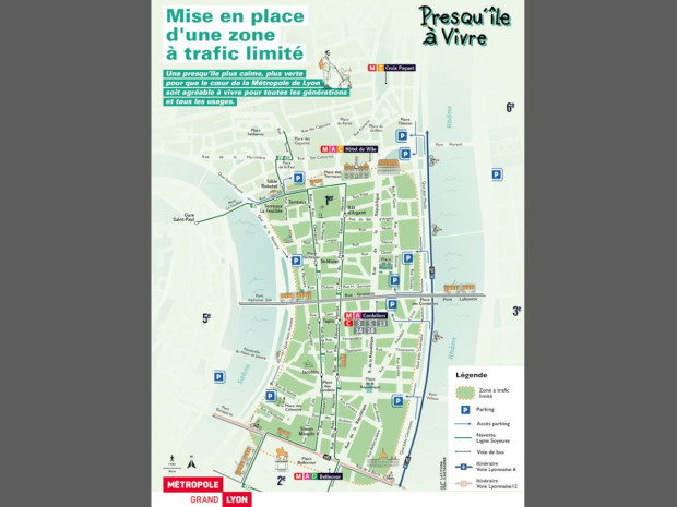 Carte Zone &agrave; trafic limit&eacute;