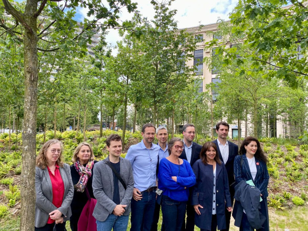 Paris for&ecirc;t urbaine place de la Catalogne Anne Hidalgo
