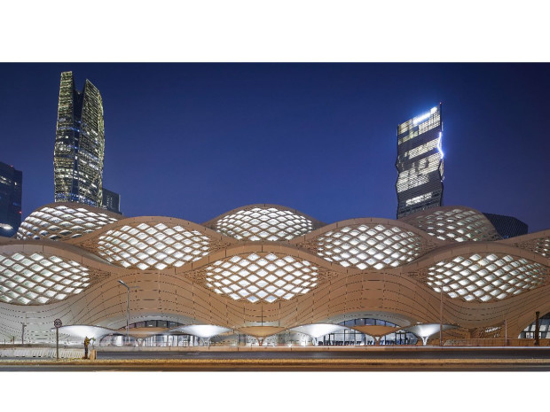 Zaha Hadid Architects station m&eacute;tro King Abdullah Financial District Arabie Saoudite