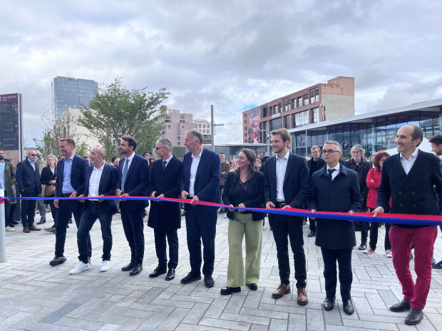 Inauguration Place B&eacute;raudier gare Part-Dieu Lyon en septembre 2025