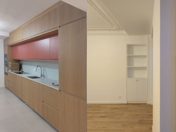 Vues de l\'appartement &agrave; la fin du chantier 
