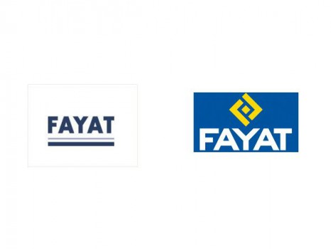 Logos Fayat avant et après