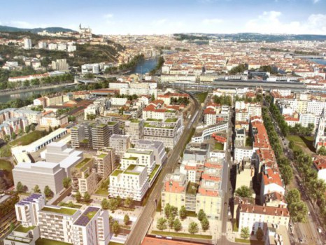 Réalisation du quartier Denuzière à Lyon Confluence