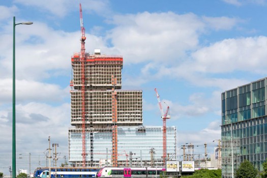 Construction en phase de gros-oeuvre du futur TGI de Paris