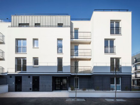 Programme ANRU de 254 logementrs à Nanterre (Hauts-de-Seine) Site Le Bateau réalisé par les architectes Daudré-Vignier & Associés / GIAC Architectes 