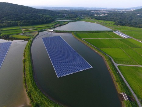 Photovoltaïque flottant au Japon