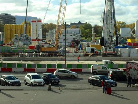 Chantier Eole à Porte Maillot