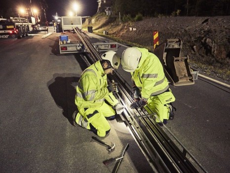 Route électrifiée Suède