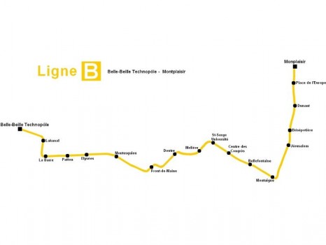 Ligne B tramway Angers
