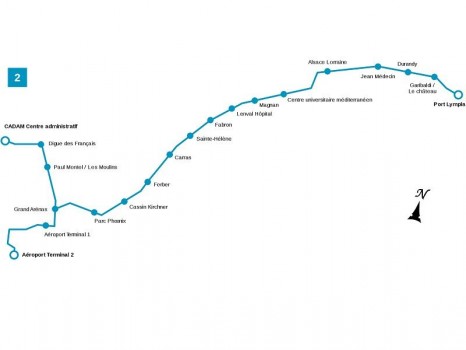 Ligne 2 tramway Nice