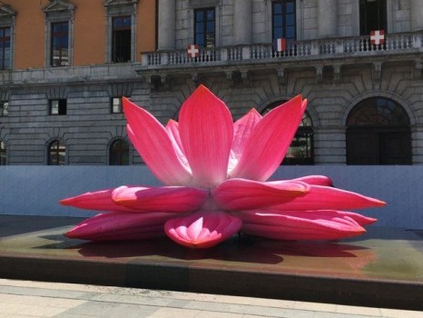 Breathing Lotus Flower, de Choi Jeong Hwa (Corée du Sud) à redécouvrir dans le cadre de Annecy Paysages 2020