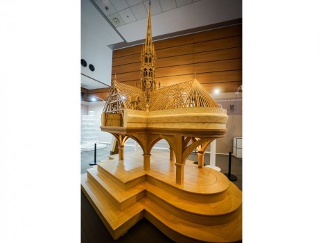 Maquette la forêt charpente Notre-Dame de Paris