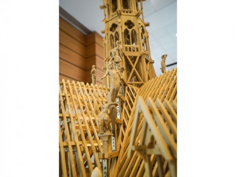 Maquette la forêt charpente Notre-Dame de Paris