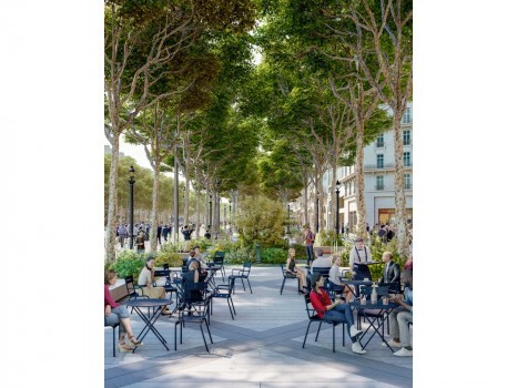 Champs-Elysées projection végétalisées