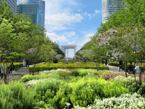 La Défense projet Le Parc urbain végétalisé