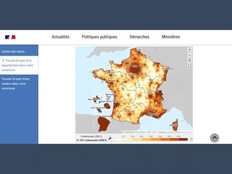 Carte des loyers 2022