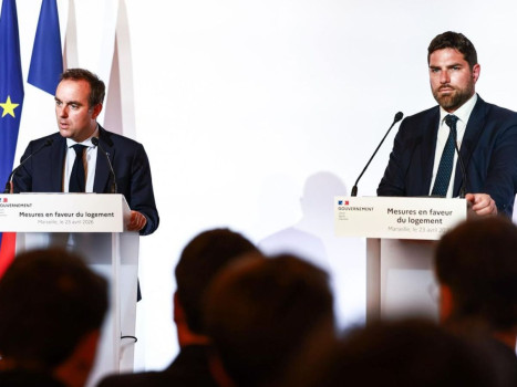 Lecornu et Jeanbrun &agrave; Marseille mesures en faveur du logement le 23 avril 2026