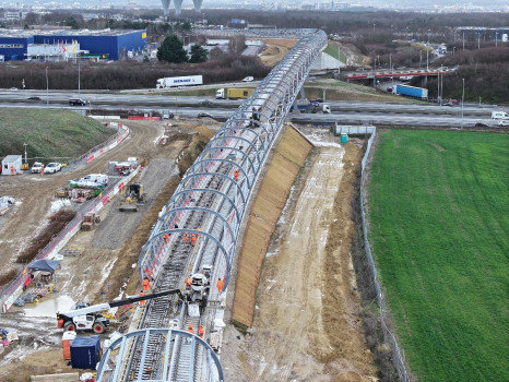 Les travaux continuent sur le viaduc